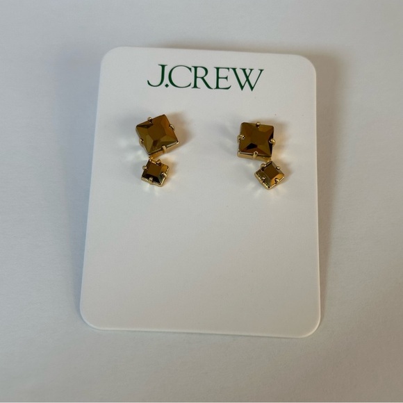 J.Crew Square sparkle earrings - Picture 1 of 3